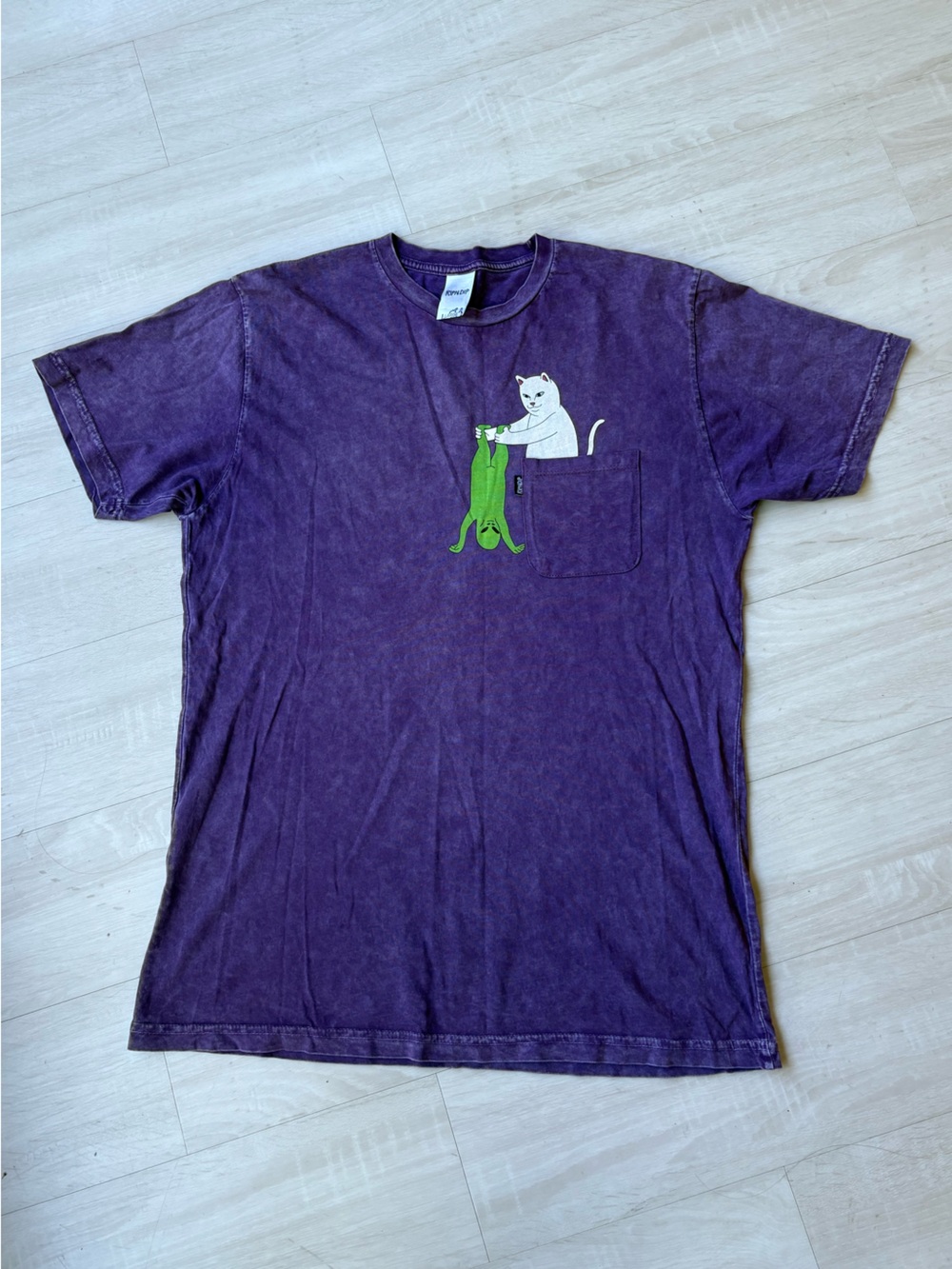 Rip N Dip Break Yo Self Mineral Wash Purple T-Shirt
